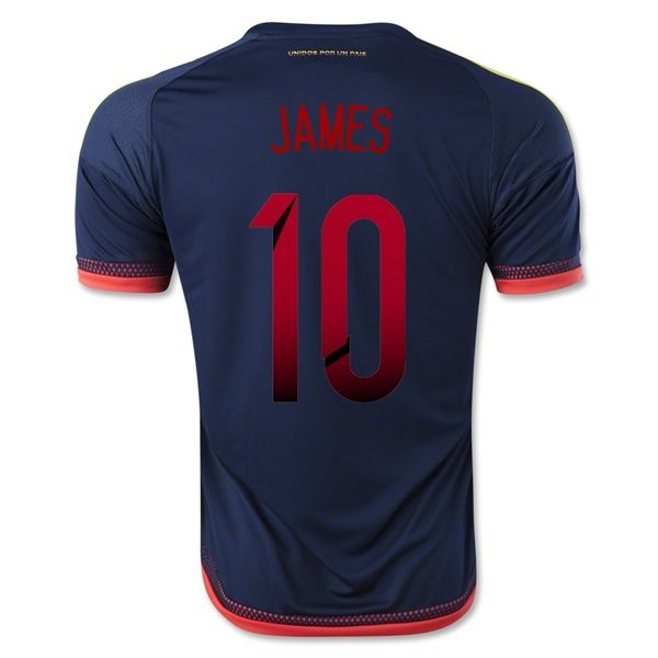 Camisa Colômbia Away versão Torcedor (Climacool) 2015 JAMES