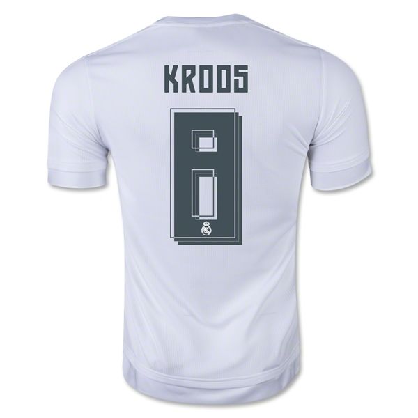 Camisa Real Madrid Home versão torcedor (Climacool) 15/16 KROOS 8