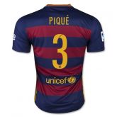 Camisa Barcelona Home versão Jogador (Authentic) 15/16 PIQUÉ 3