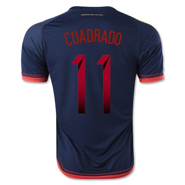 Camisa Colômbia Away versão Torcedor (Climacool) 2015 CUADRADO