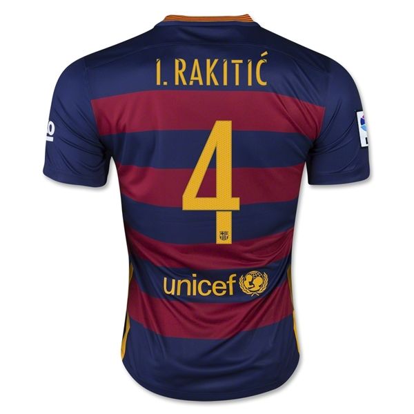 Camisa Barcelona Home versão Jogador (Authentic) 15/16 I. RACKITIC 4